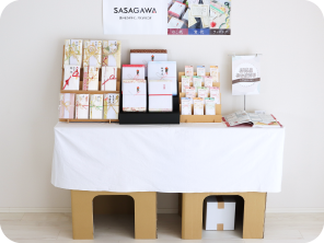 段ボール製作業台使用例