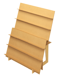 組立式木製傾斜飾り棚 2Way