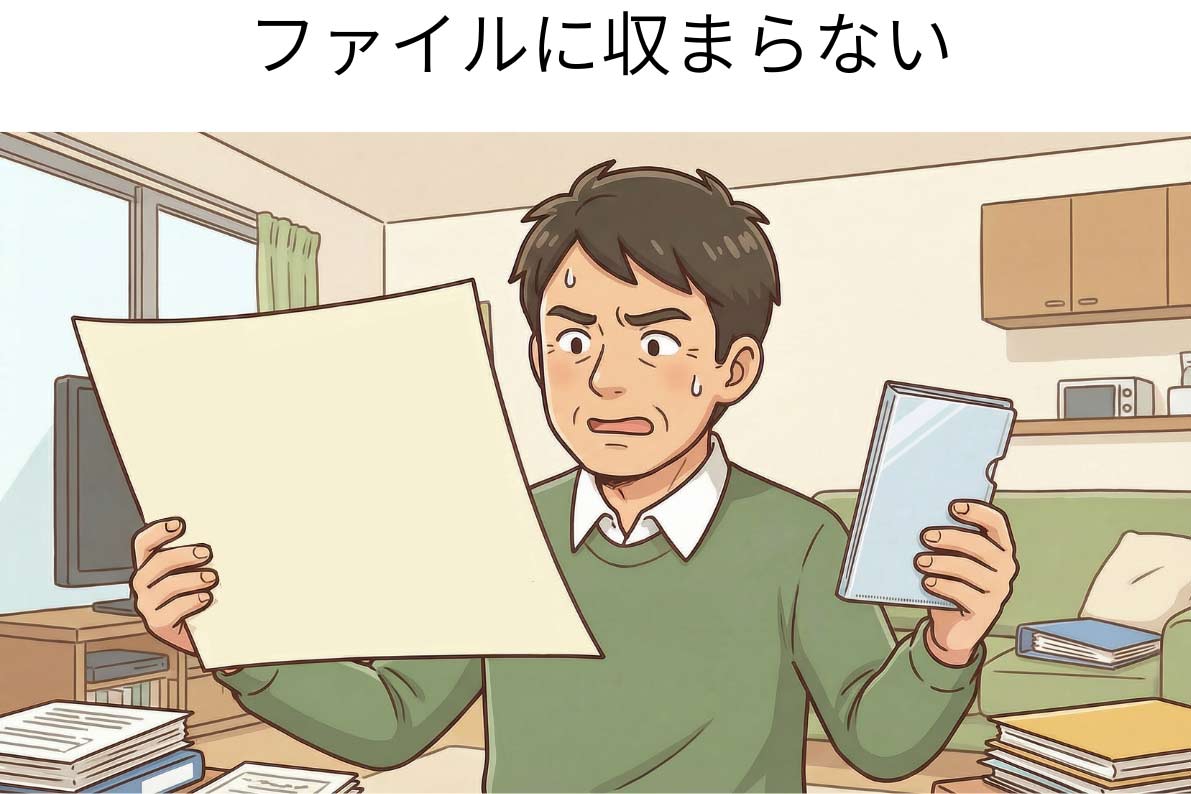 ファイルに収まらない