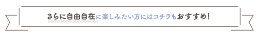 さらに自由自在に楽しみたい方はコチラもおすすめ