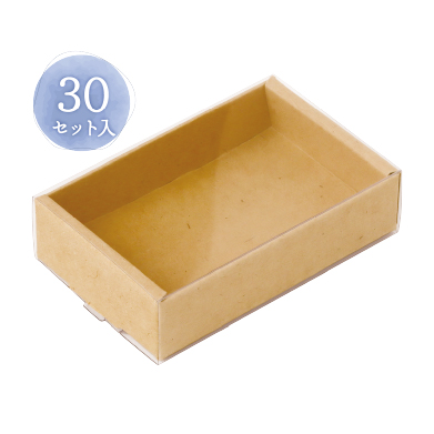 透明スリーブ付カラーボックスMクラフト 30P